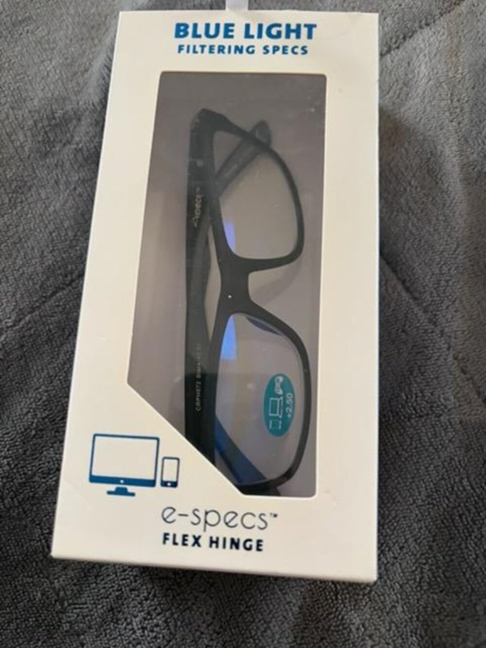 1 pair e-specs Blue Light Filtering Specs